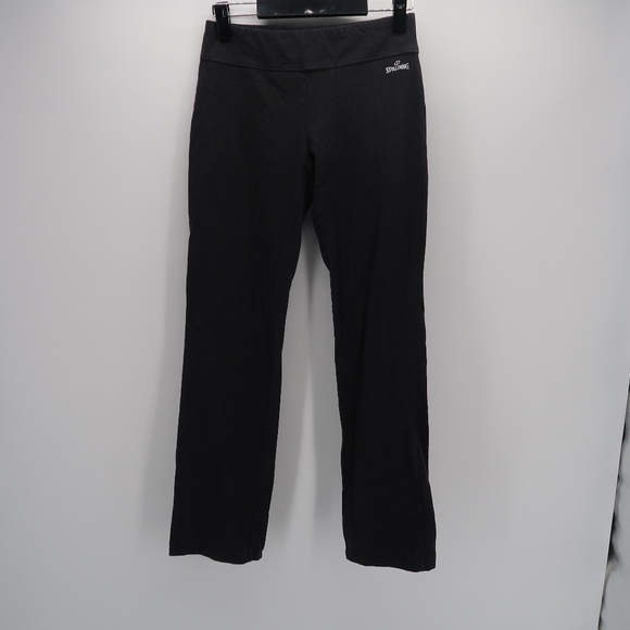 Pantalon De Yoga Spalding Taille S - Coupe évasée, Gris, En Coton/polyester/spandex, Occasion TB